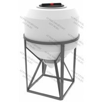 Емкость 560 л в каркасе пластиковая, конусное дно