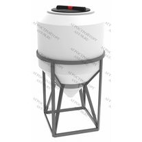 Емкость 360 л в каркасе пластиковая, конусное дно