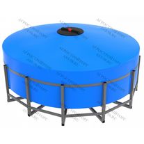 Емкость 3000 л в каркасе пластиковая горизонтальная